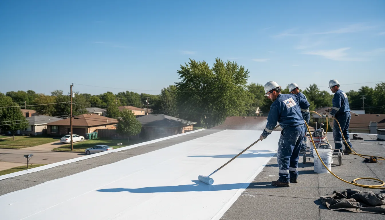 Commercial roof coating in Okawville, IL near me